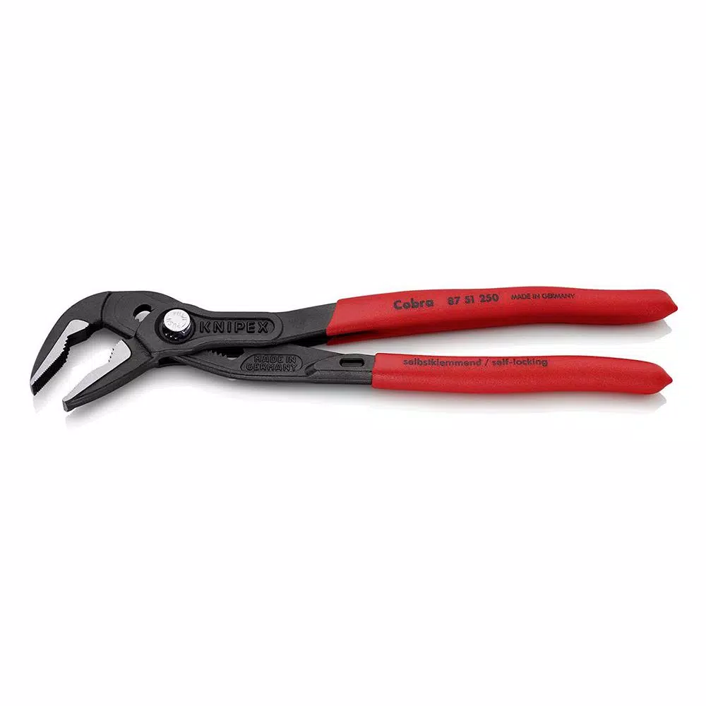 KNIPEX 10 in. Cobra Series Extra-Slim Nose Pliers