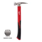Milwaukee 19 oz. Smooth Face Hammer with Fiberglass Handle and Hammer Loop thumbnail 6