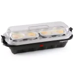 Presto 12-Egg Easy Store Electric Egg Cooker with Poaching Tray, Black thumbnail 3