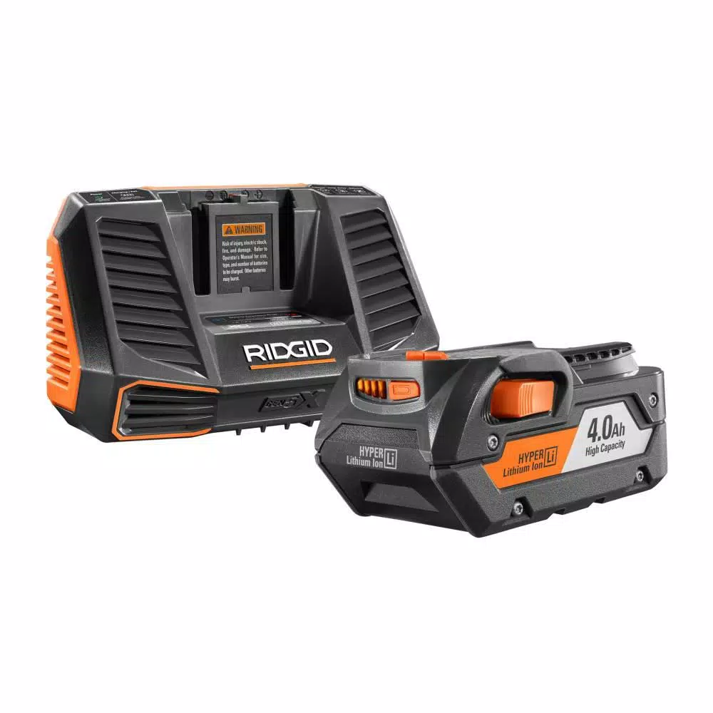 RIDGID 18V OCTANE Cordless Brushless 3-1/4 in. Hand Planer Kit with 4.0 Ah Battery and Charger