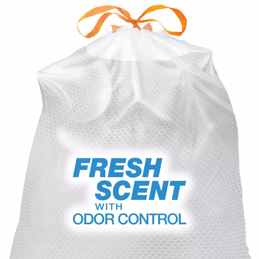 HDX FlexPro 13 Gallon Kitchen Trash Bags with Drawstring, Fresh Scent, 140 Count