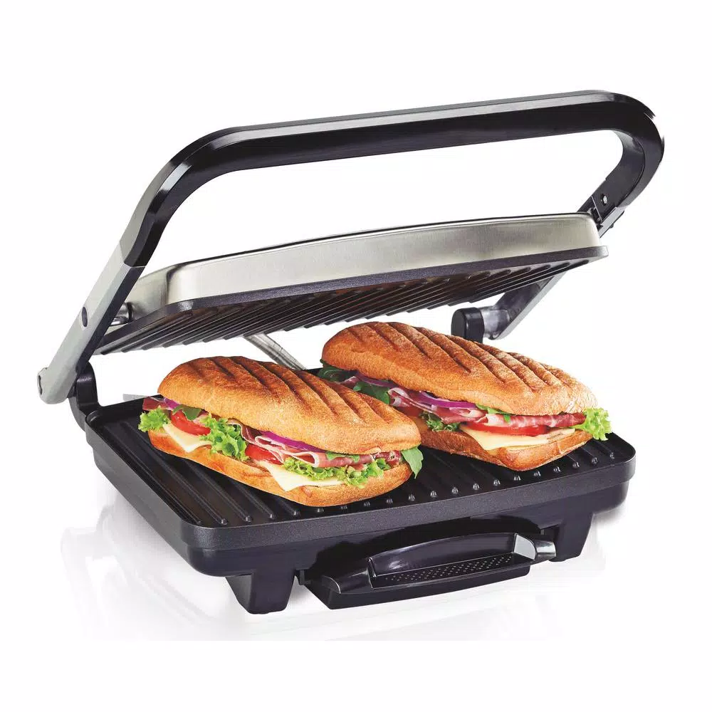 Hamilton Beach Stainless Steel Panini Press and Indoor Grill, 1500W
