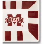 Magnolia Lane Mississippi State NCAA Officially Licensed 4-Section Ceramic Tailgating Serving Platter thumbnail 2