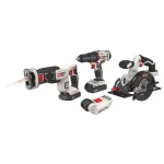 Porter-Cable 20V MAX Lithium-Ion Cordless 4-Tool Combo Kit with Drill, Circular Saw, Reciprocating Saw, and LED Work Light thumbnail 9