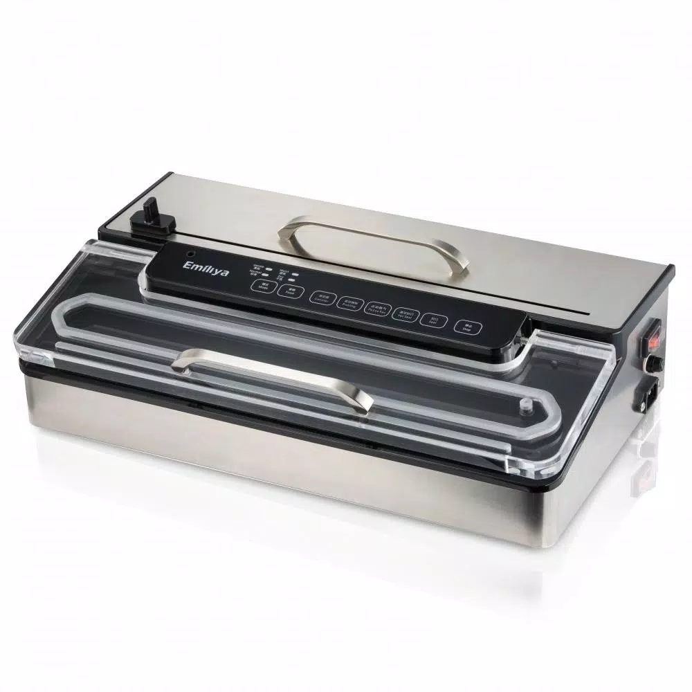 NutriChef Kitchen Pro Stainless Steel Food Vacuum Sealer System with Vacuum Bags and Roll