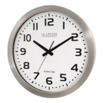 La Crosse Technology WT-3161WH 16 in. Atomic Analog Wall Clock with Brushed Aluminum Frame thumbnail 2