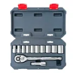 Crescent 12-Piece 1/2 in. Drive 12-Point SAE Ratchet and Socket Set thumbnail 2