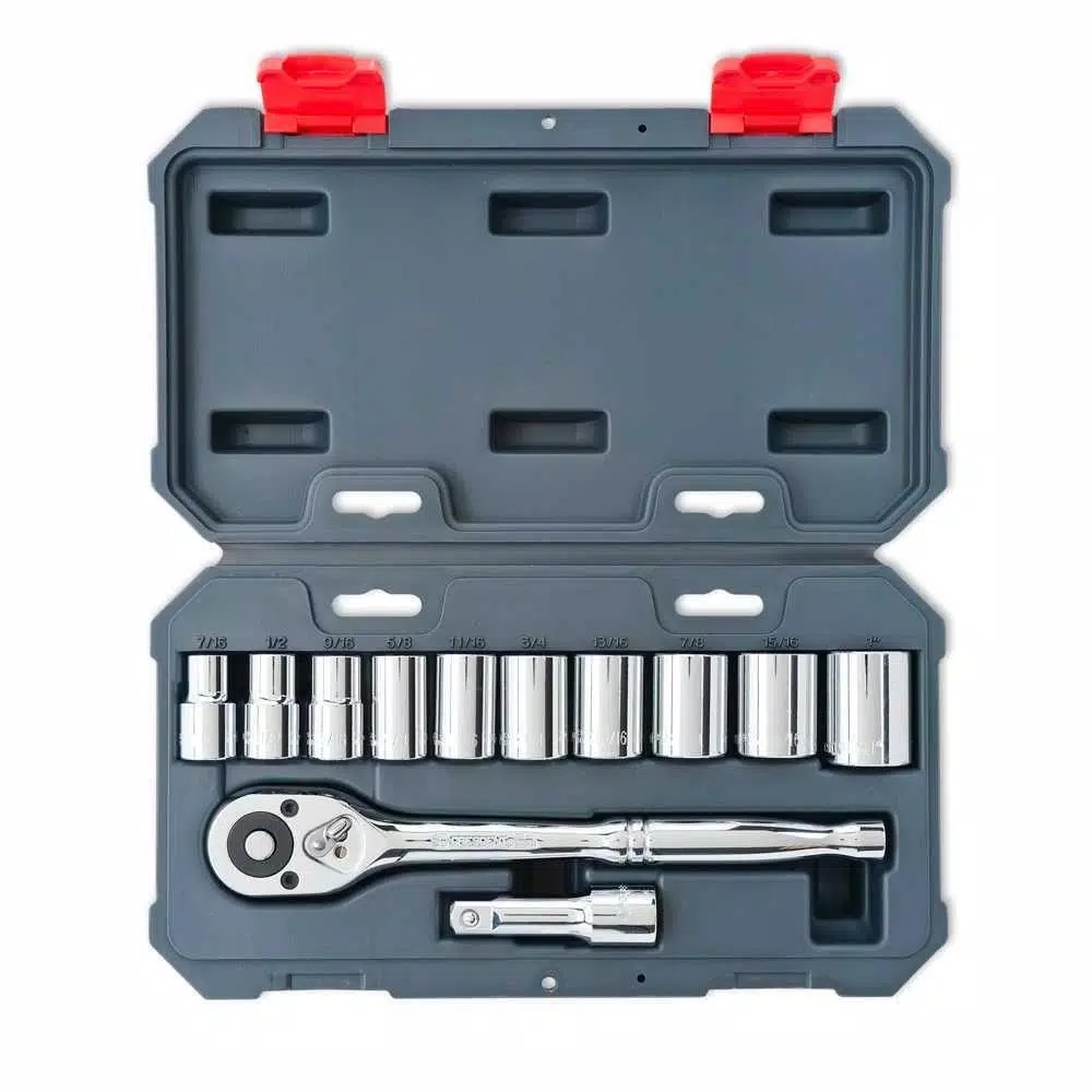 Crescent 12-Piece 1/2 in. Drive 12-Point SAE Ratchet and Socket Set