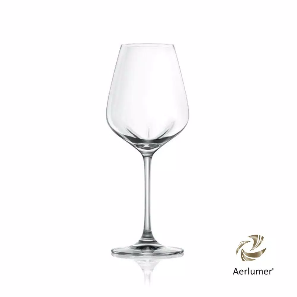 Lucaris Desire Aerlumer Universal 8-Piece Wine Glass Set, 14.25 oz Lead-Free Crystal