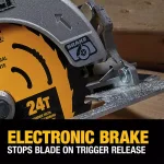 DEWALT 20V MAX Brushless 7-1/4 in. Circular Saw Kit with FLEXVOLT Advantage and (1) 6.0Ah FLEXVOLT Battery thumbnail 8