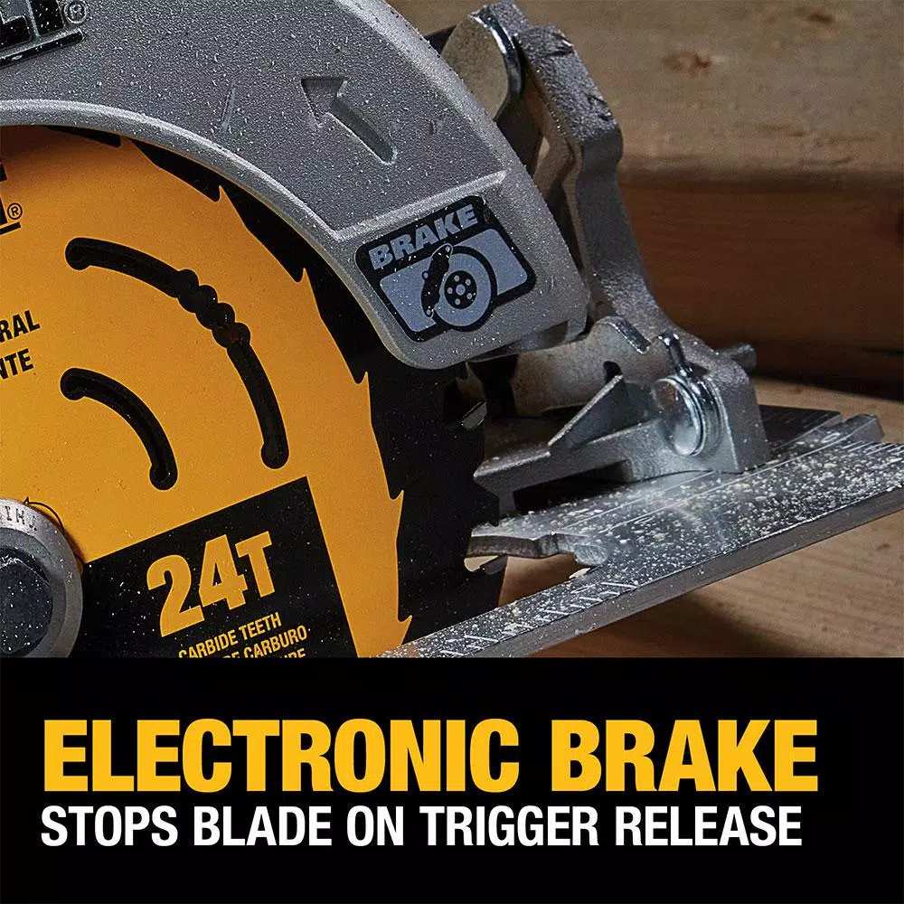DEWALT 20V MAX Brushless 7-1/4 in. Circular Saw Kit with FLEXVOLT Advantage and (1) 6.0Ah FLEXVOLT Battery