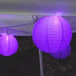 LUMABASE 10 in. 10-Light Purple Paper Lantern String Lights, 30 ft. Cord thumbnail 3
