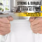 Ultrasac 15 Gallon Compactor Bags, 2.5 Mil Thick, White (40 Count) thumbnail 2