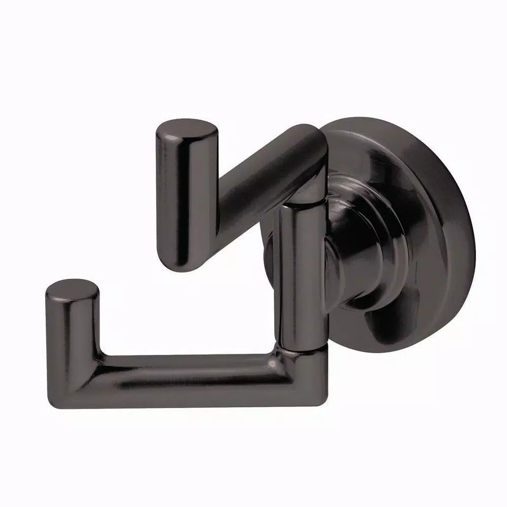 Speakman Neo Double Robe Hook in Matte Black - Solid Brass Construction