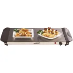 Brentwood Appliances BF-315 4.5 Qt. Stainless Steel 3-Pan Buffet Server and Warming Tray thumbnail 4