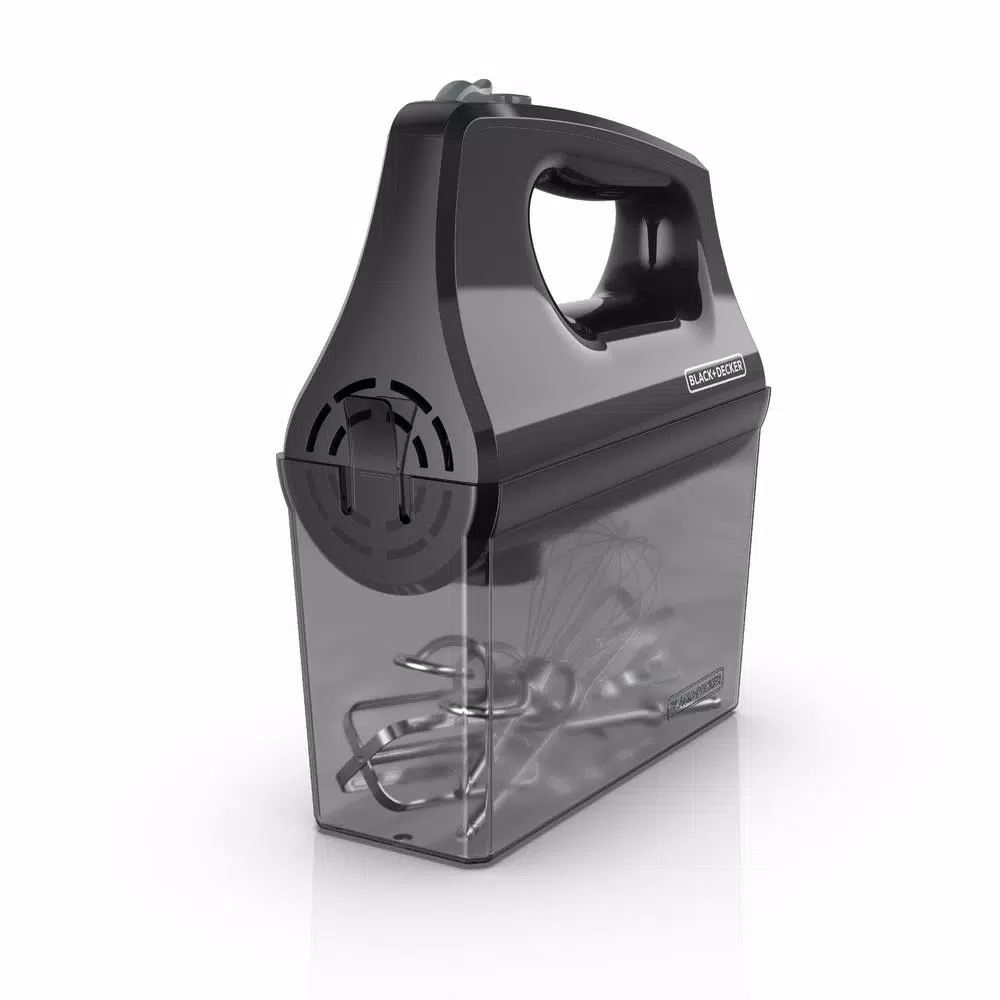 BLACK+DECKER 5-Speed Hand Mixer with Turbo Boost, Black
