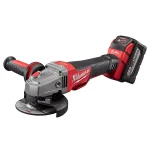 Milwaukee M18 FUEL 4-1/2 in. / 5 in. Braking Angle Grinder Kit with (2) 9.0 Ah Batteries and Rapid Charger thumbnail 3