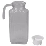 Unbranded Embellished 60.8 fl. oz. Clear Plastic Pitcher with No-Mess Pour Spout and Ergonomic Grip Handle thumbnail 4