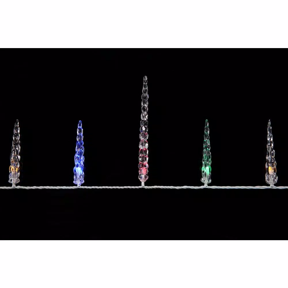 Novolink 80-Light 8mm Mini Globe Multi-Color LED Icicle Lights with Wireless Smart Control