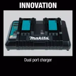 Makita 18V LXT Lithium-Ion 5.0Ah Battery and Dual Port Rapid Optimum Charger Starter Pack thumbnail 9