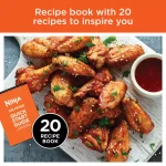 Ninja 4 Qt. Air Fryer, Black and Gray Electric Countertop Fryer with Recipe Book thumbnail 4