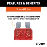 CURT 10-Amp ATC Universal Fuses, 100-Pack thumbnail 3