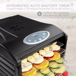 Ivation 6-Tray Stainless Steel Food Dehydrator Machine, 480W Digital Timer & Temperature Control thumbnail 3
