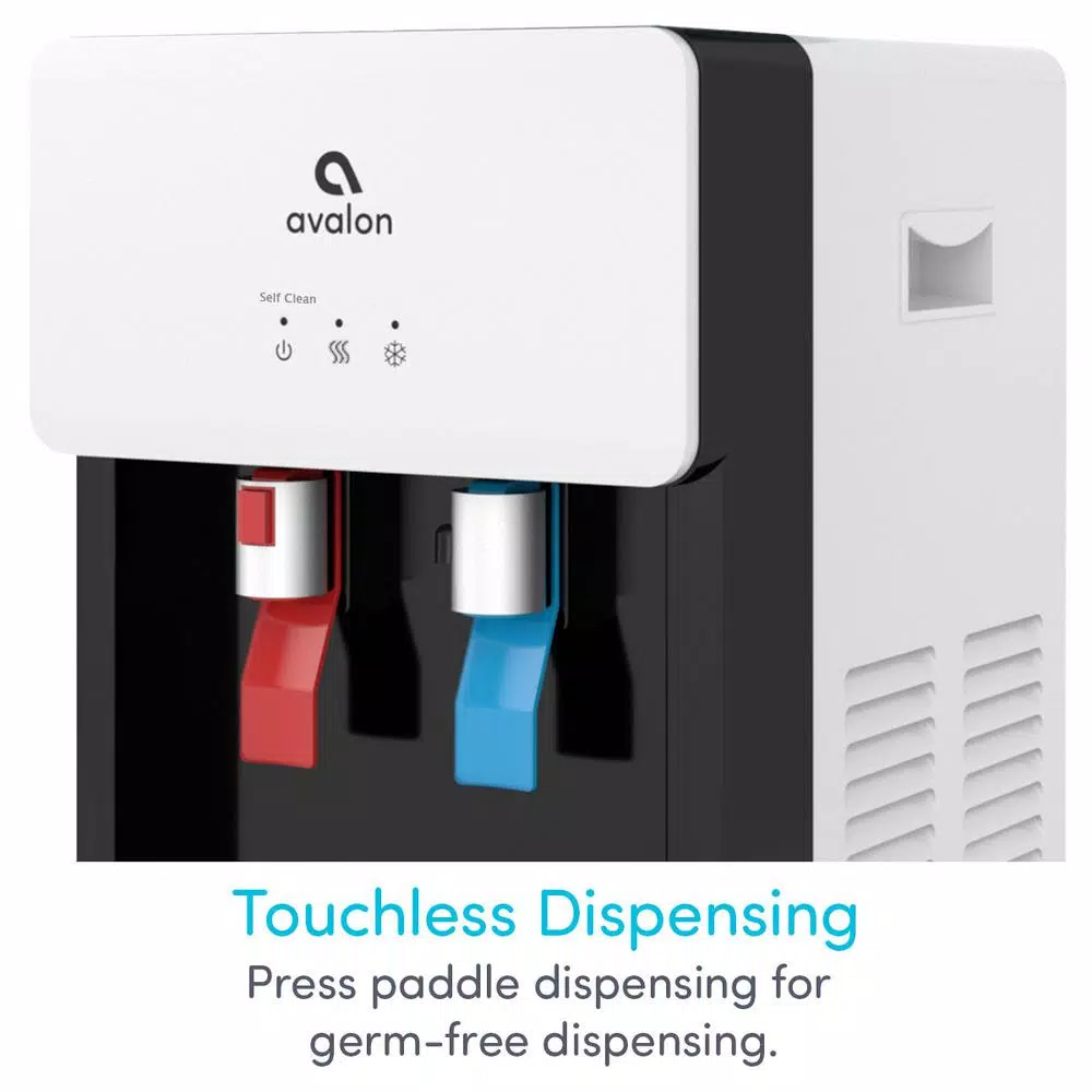 Avalon Countertop Bottleless Water Cooler Dispenser, Hot & Cold, Self-Cleaning Ozone, White