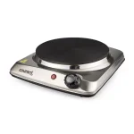 Courant 1000W Portable Single Burner Stainless Steel Hot Plate with 6.1 in. Cast Iron Plate thumbnail 3