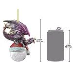 Design Toscano North Pole Dragon Holiday Ornament, Artist Liam Manchester, 6.5 in. thumbnail 6