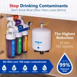 Express Water 10-Stage Reverse Osmosis Alkaline Water Filtration System with Faucet and Tank, 100 GPD thumbnail 3