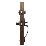 Copper Creek Mid Century Modern Tuscan Bronze Front Door Handleset with Right-Hand Scandinavian Lever Trim thumbnail 3