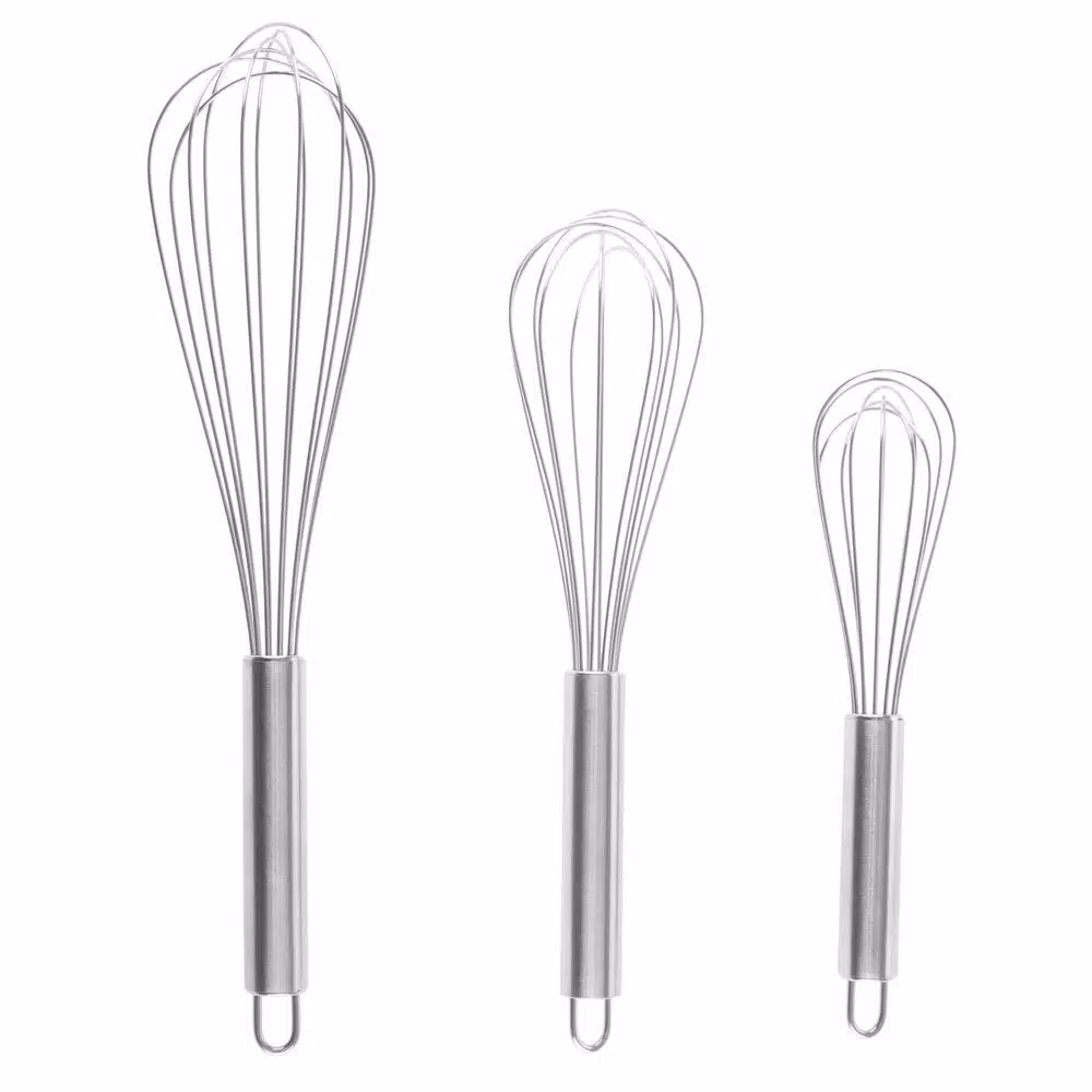 Classic Cuisine Stainless Steel Wire Whisk Set of 3