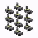 RYOBI 18V ONE+ 2.0 Ah Compact Lithium-Ion Battery 10-Pack thumbnail 1
