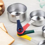 Fox Run 4-Piece Stainless Steel Measuring Cup Set with Color-Coated Handles thumbnail 7