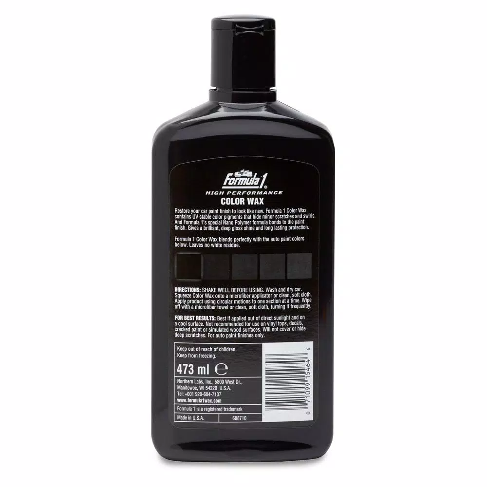 Formula 1 Color Wax Black - Paint Restorer and Protective Shine