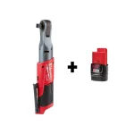 Milwaukee M12 FUEL 1/2 in. Brushless Cordless Ratchet Kit with 2.0 Ah Battery thumbnail 1