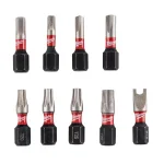 Milwaukee SHOCKWAVE Impact Duty Security Bit Set, 9-Piece Hex Shank thumbnail 1