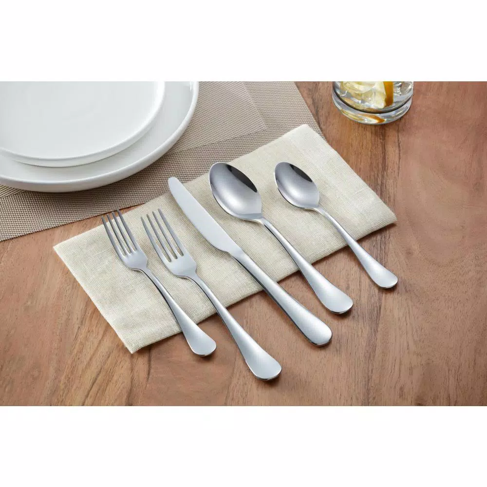 Home Decorators Collection Maywood 45-Piece Stainless Steel Flatware Set, Service for 8