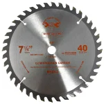 GRIP TIGHT TOOLS Grip Tight Classic 7-1/4 in. 40-Tooth Tungsten Carbide Tipped Circular Saw Blades, Multi-Purpose (25-Pack) thumbnail 4