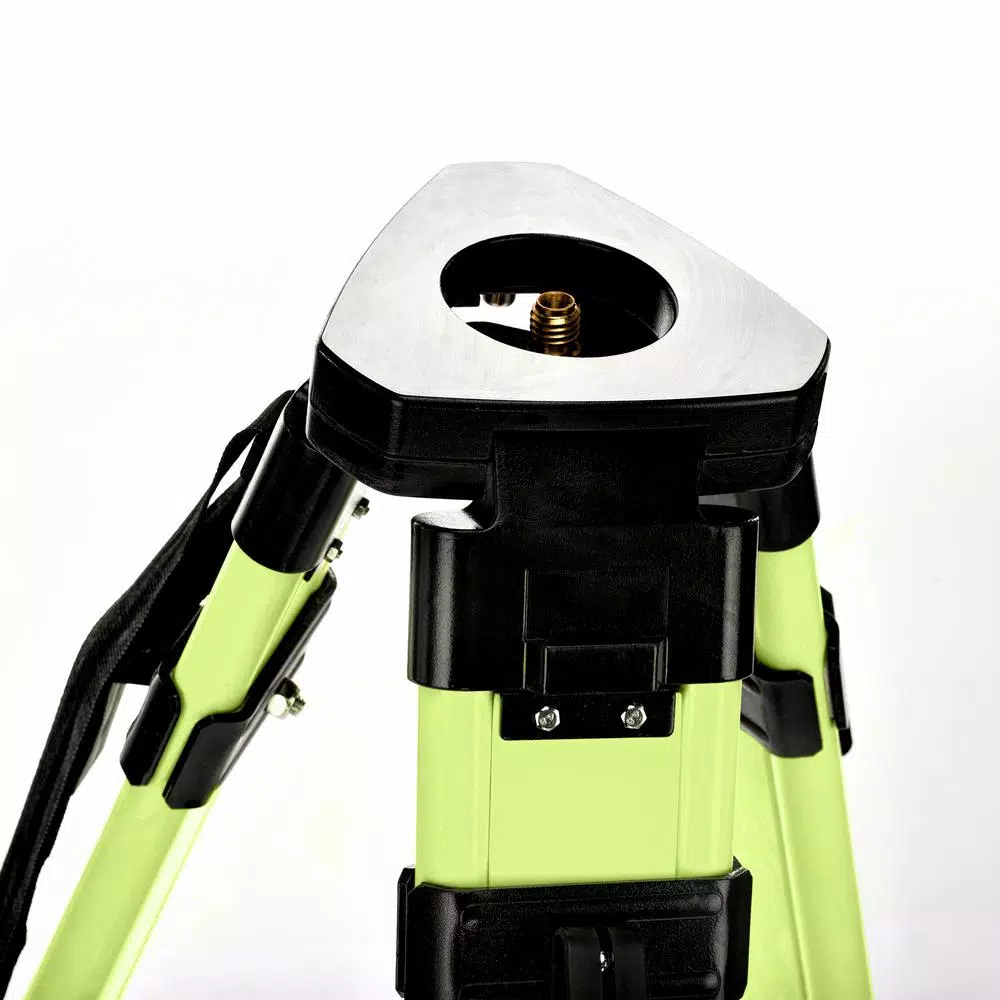 AdirPro High Visibility Green Heavy-Duty Aluminum Survey Tripod with Quick Clamp