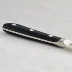 Tramontina 4-Piece 5 in. High Carbon Stainless Steel Serrated Steak Knife Set with Black Polycarbonate Handles thumbnail 6
