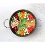 Starfrit The Rock 7.2 Qt. Aluminum Nonstick Stock Pot with Glass Lid, Black Speckle thumbnail 2