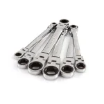 TEKTON 6-Piece Metric Flex-Head Ratcheting Box End Wrench Set, 8-19 mm thumbnail 2