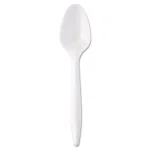 GEN White Plastic Wrapped Teaspoons, Mediumweight (1000 Count Case) thumbnail 1