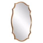 Pinnacle Art Deco Ornate Gold Scalloped Accent Mirror - 35.75 in. H x 26.25 in. W thumbnail 3