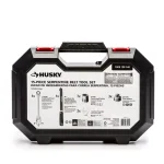 Husky 15-Piece Serpentine Belt Tool Set with 3/8 in. Drive Ratchet and Sockets thumbnail 5
