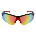 Unbranded Maximum Safety Performance Red Full View Mirrored Safety Eyewear thumbnail 1