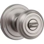 Kwikset Cameron Privacy Door Knob, Satin Nickel, with Microban Antimicrobial Technology thumbnail 1