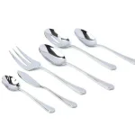 J.A. HENCKELS INTERNATIONAL Henckels International Alcea 65-Piece 18/10 Stainless Steel Flatware Set, Service for 12 thumbnail 3